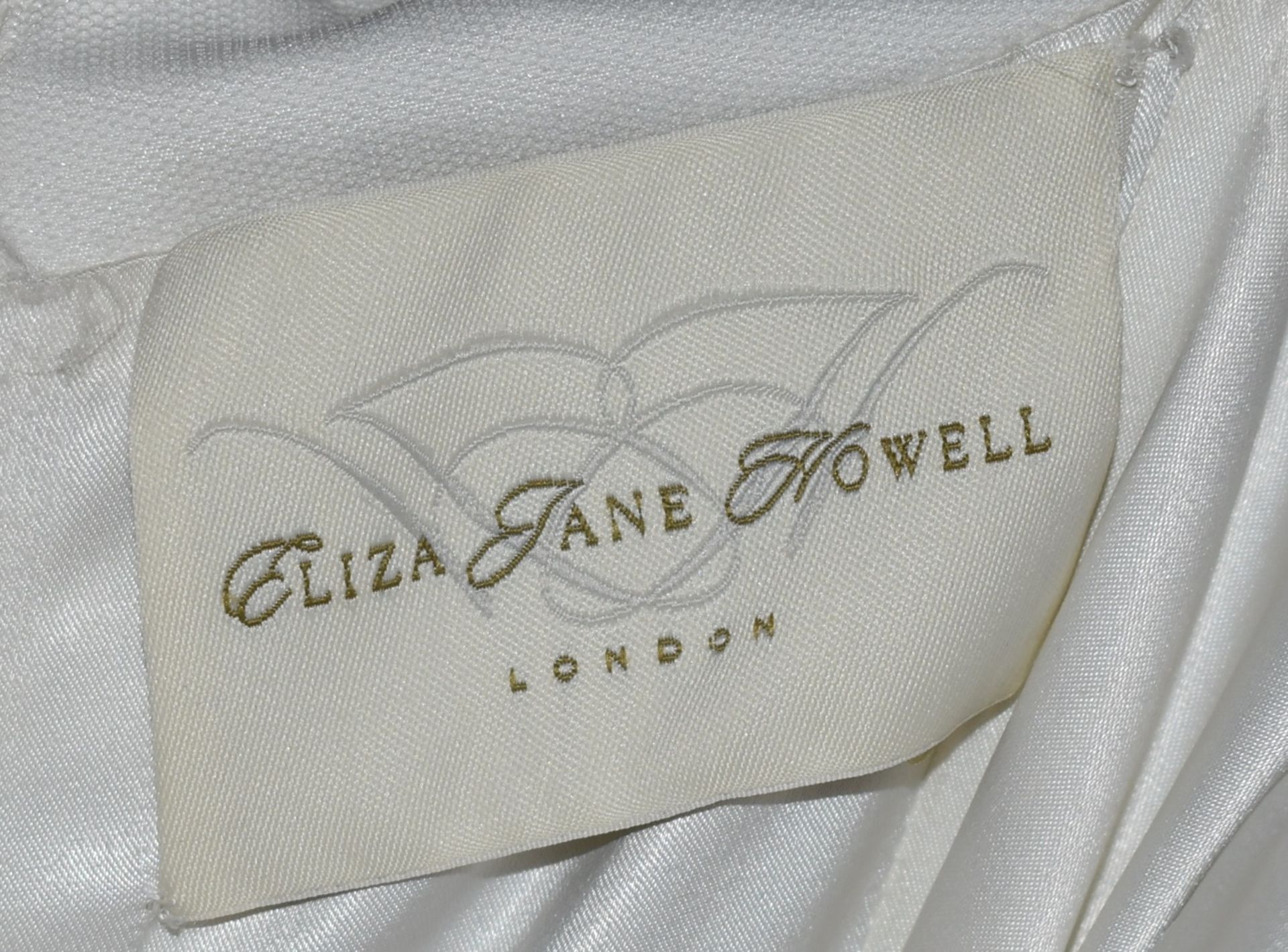 1 x ELIZA JANE HOWELL Lace And Beaded Strapless Designer Wedding Dress Bridal Gown RRP £1,000 UK 12 - Image 6 of 7