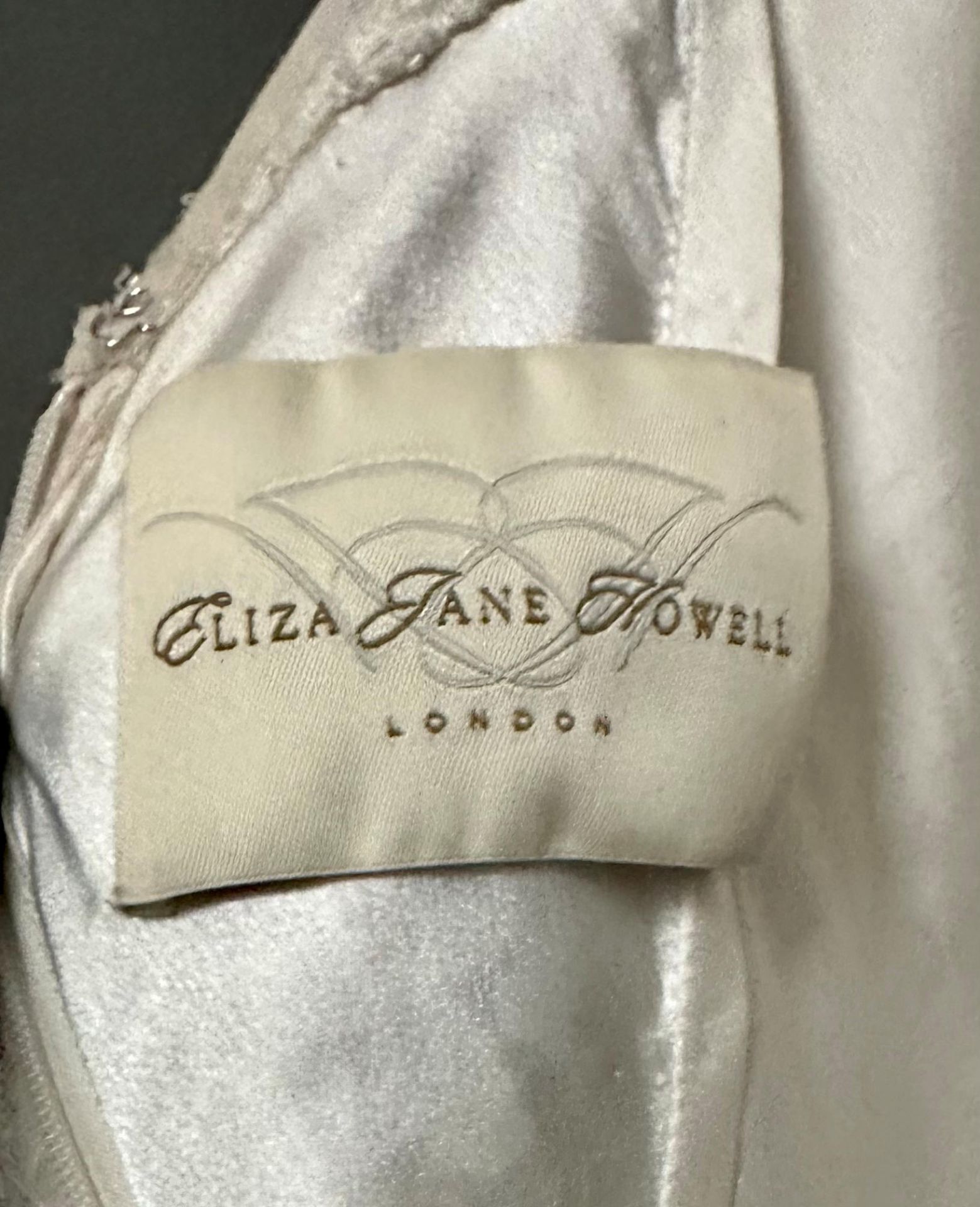1 x ELIZA JANE HOWELL 'Violetta' Chiffon & Beaded Designer Wedding Dress Bridal Gown RRP £2,535 UK10 - Image 6 of 6