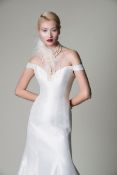 1 x ALAN HANNAH Classic Sweetheart Neckline Fit & Flare Designer Wedding Dress - Original RRP £2,350