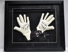 1 x Autographed JOE HART Goalkeeper Gloves with Best Wishes Message