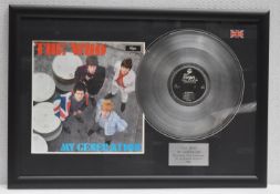 1 x THE WHO - My Generation On Brunswik Records Framed 12 Inch Vinyl