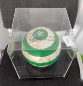 1 x CELTIC FC Football Signed by ROD STEWART