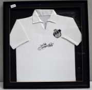 1 x Autographed 1962 Santos Football Shirt, Signed By PELE (EDSON ARANTES DO NASCIMENTO)