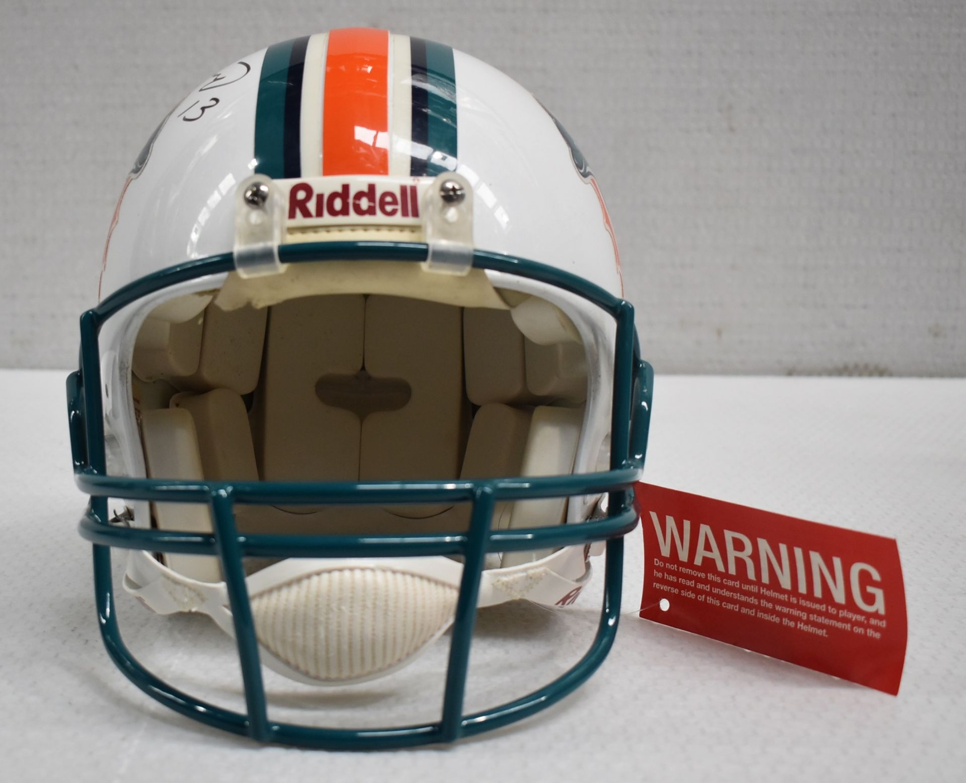 1 x Autographed Miami Dolphin's American Football Helmet, Signed By Quarterback DAN MARINO - Image 5 of 14