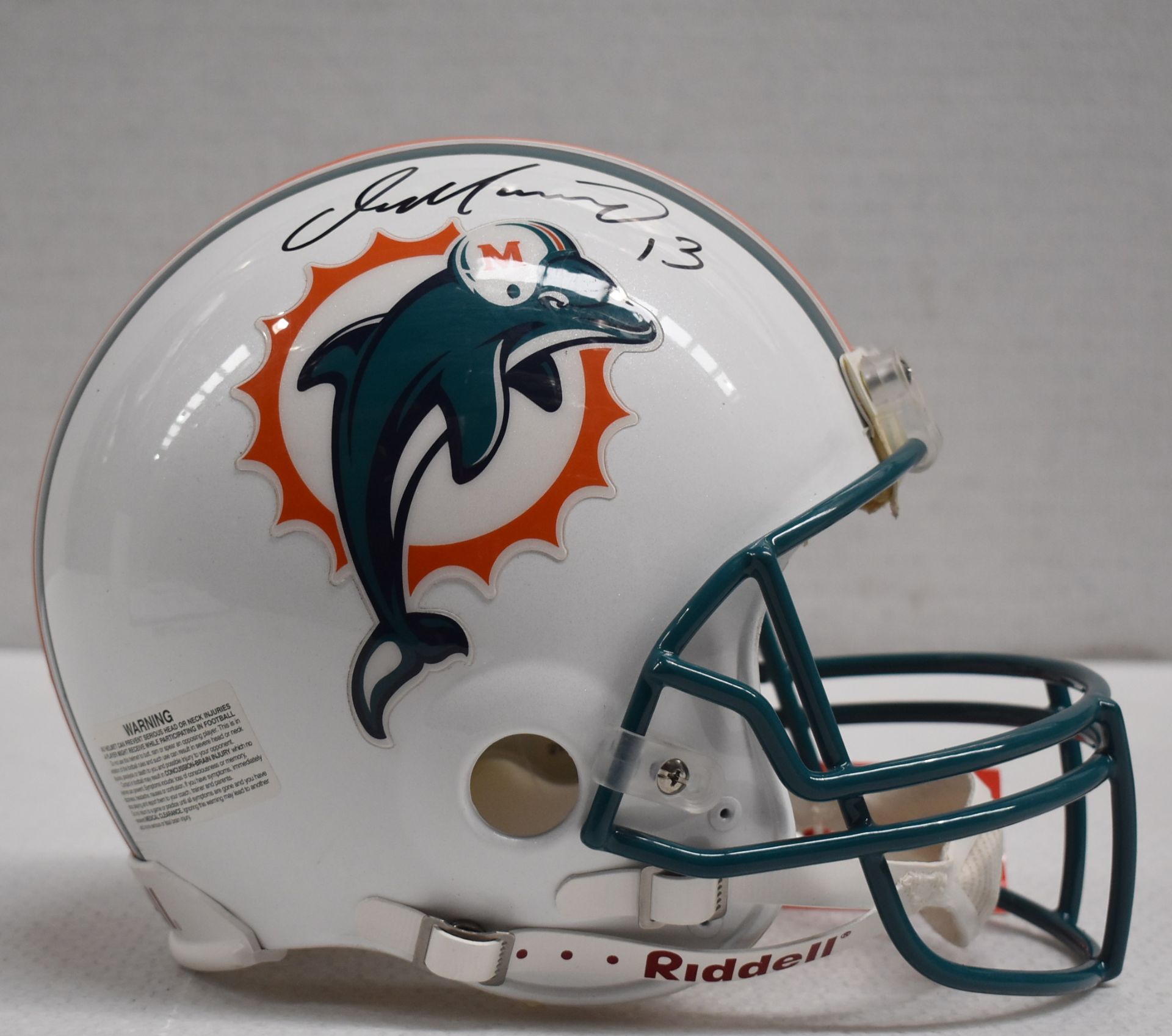 1 x Autographed Miami Dolphin's American Football Helmet, Signed By Quarterback DAN MARINO - Image 7 of 14