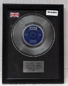 1 x THE ROLLING STONES - Honky Tonk Women On Decca Records Framed 7 Inch Vinyl