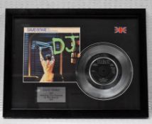 1 x DAVID BOWIE - DJ on RCA Records Framed 7 Inch Vinyl