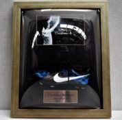 1 x Signed Autographed CRISTIANO RONALDO Blue Nike Mercurial Vapor Football Boot