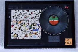 1 x LED ZEPPELIN - Led Zeppelin lll On Atlantic Records Framed 12 Inch Vinyl