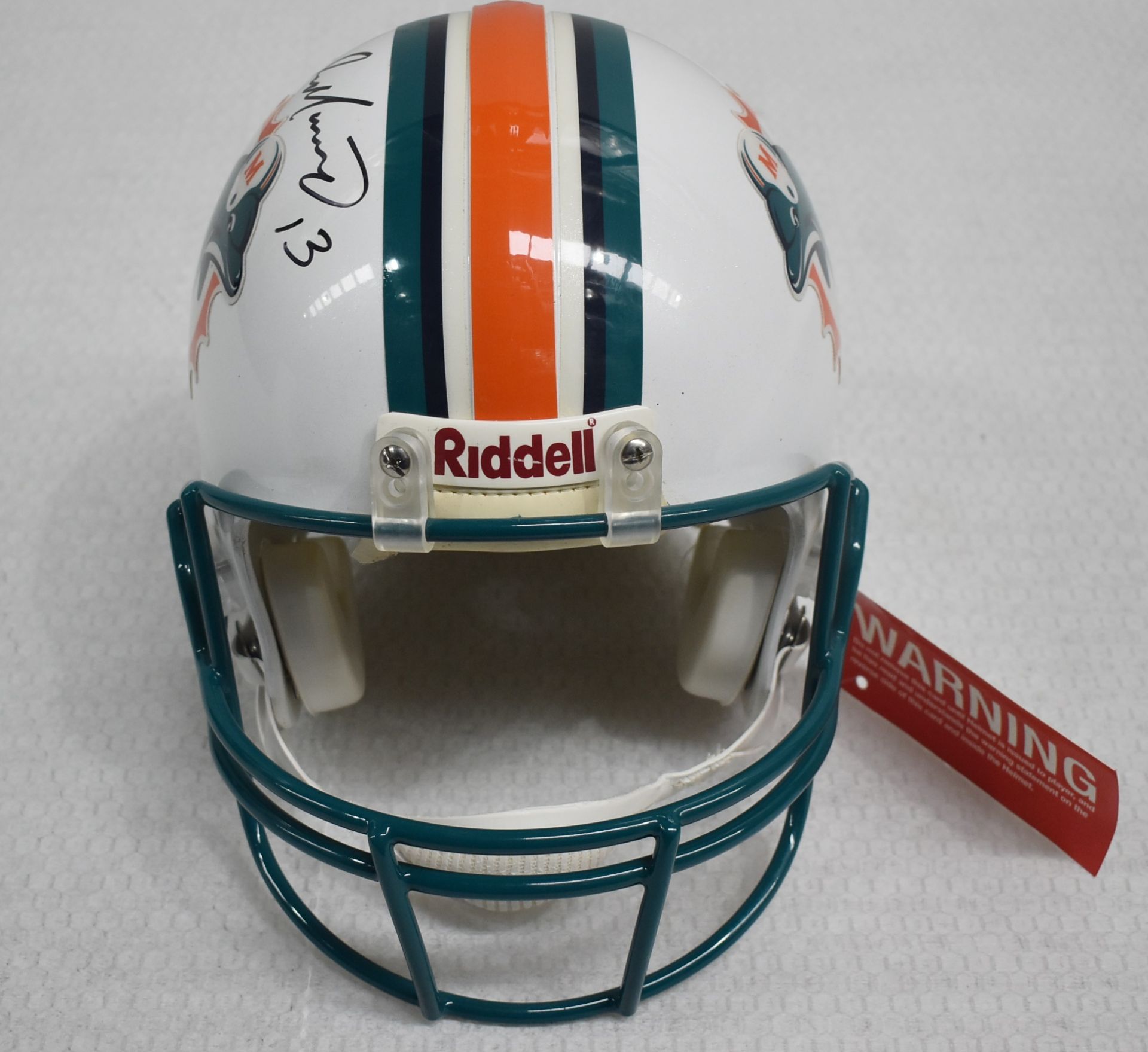 1 x Autographed Miami Dolphin's American Football Helmet, Signed By Quarterback DAN MARINO - Image 6 of 14