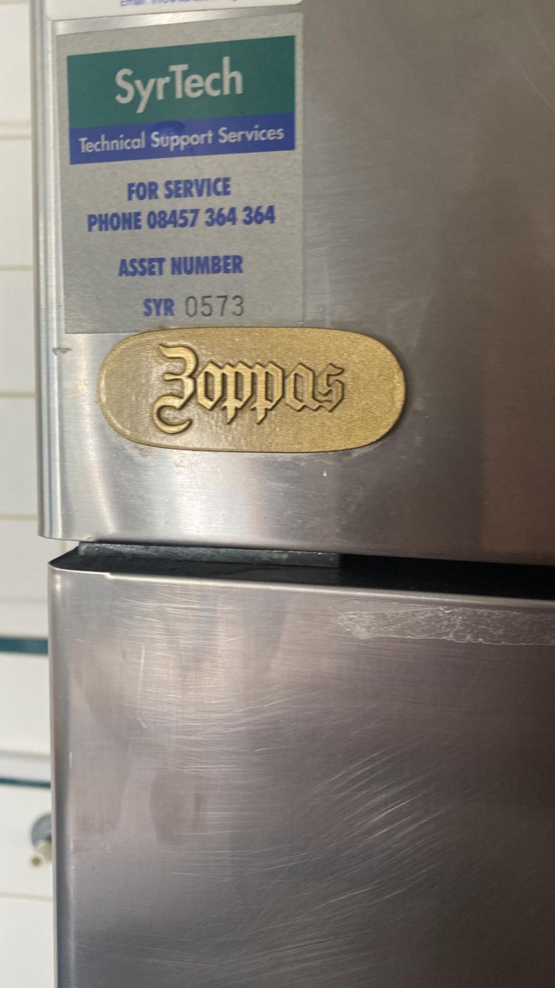 1 x Commercial Double Door Upright Freezer With Stainless Steel Exterior - By Zoppas / Electrolux - Image 6 of 8