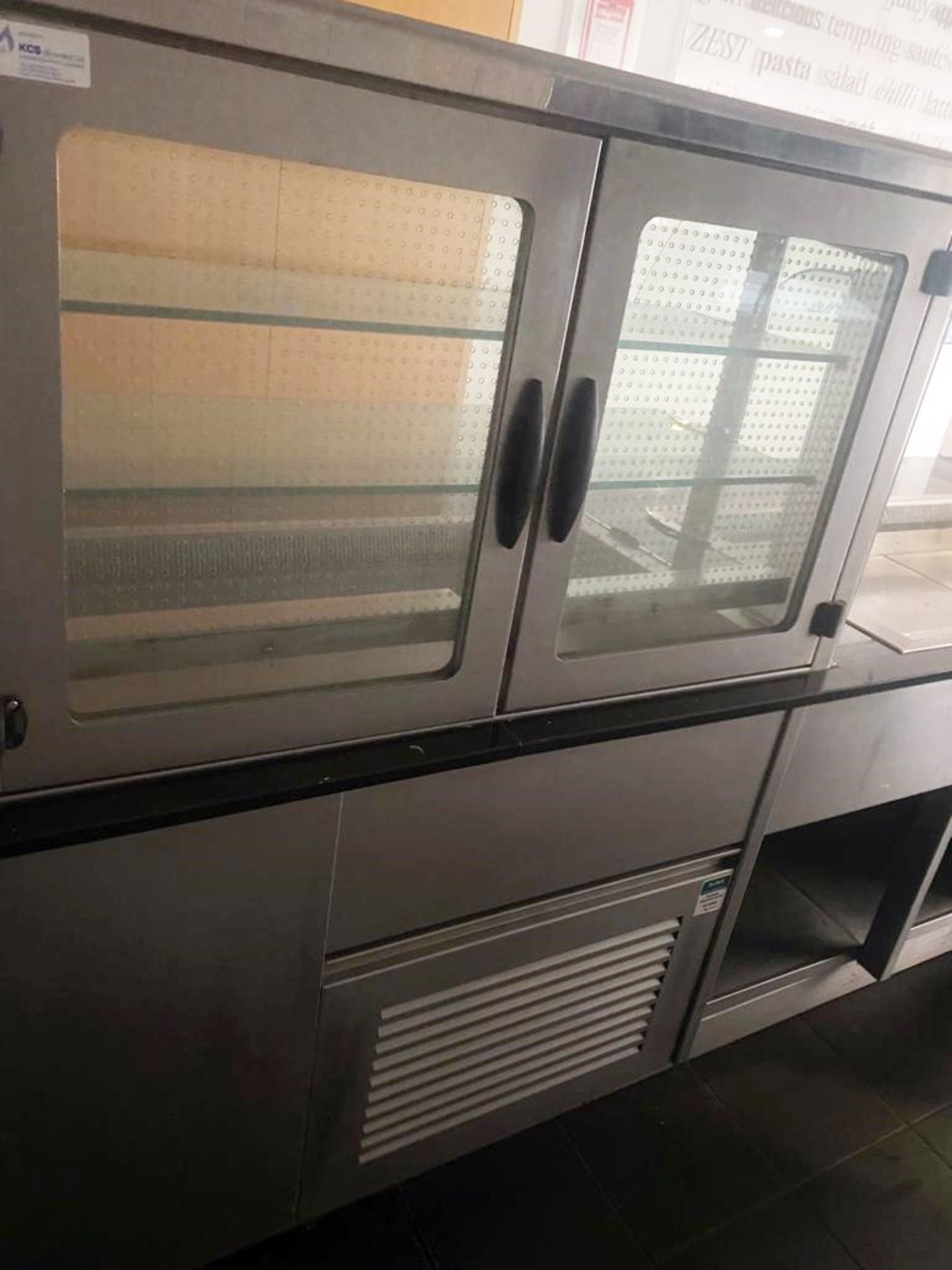 1 x Canteen Servery With Black Stone Work Surfaces and Drop in Heated / Chilled Appliances - Image 4 of 25