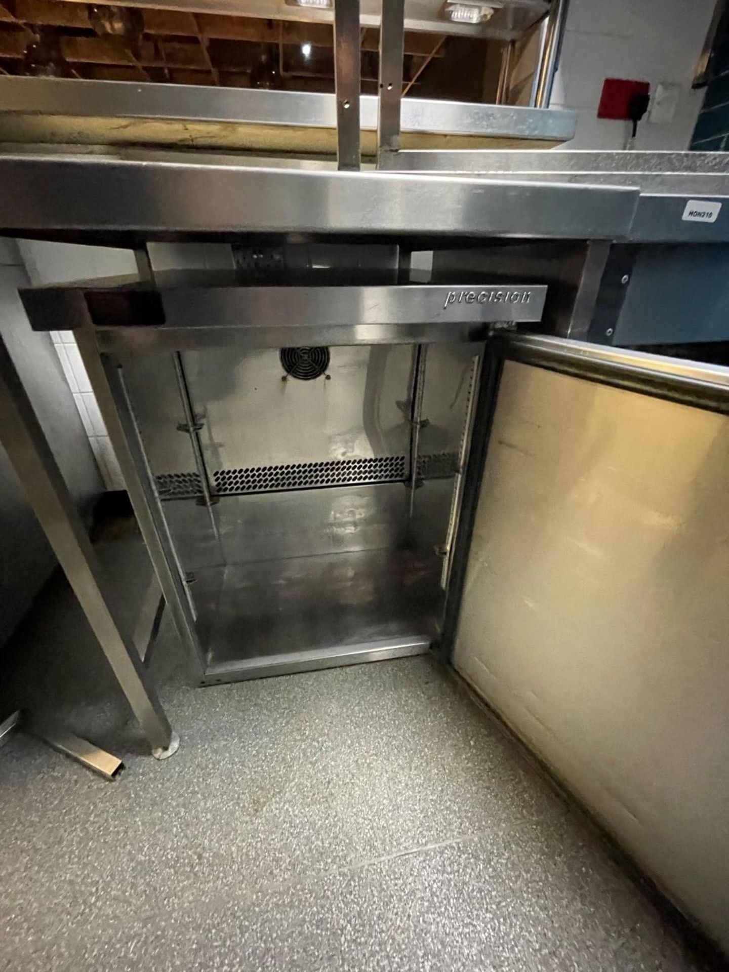 1 x Precision HPU150 Undercounter Refrigerator With Stainless Steel Finish. - Image 2 of 3