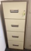 1 x Chubb Milner Range Fire Safe Filing Cabinet With Key