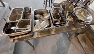 1 x Job Lot Of Assorted Sized Gastronorms And Catering Utensils - See Pictures - Ref: FGN075 - CL834