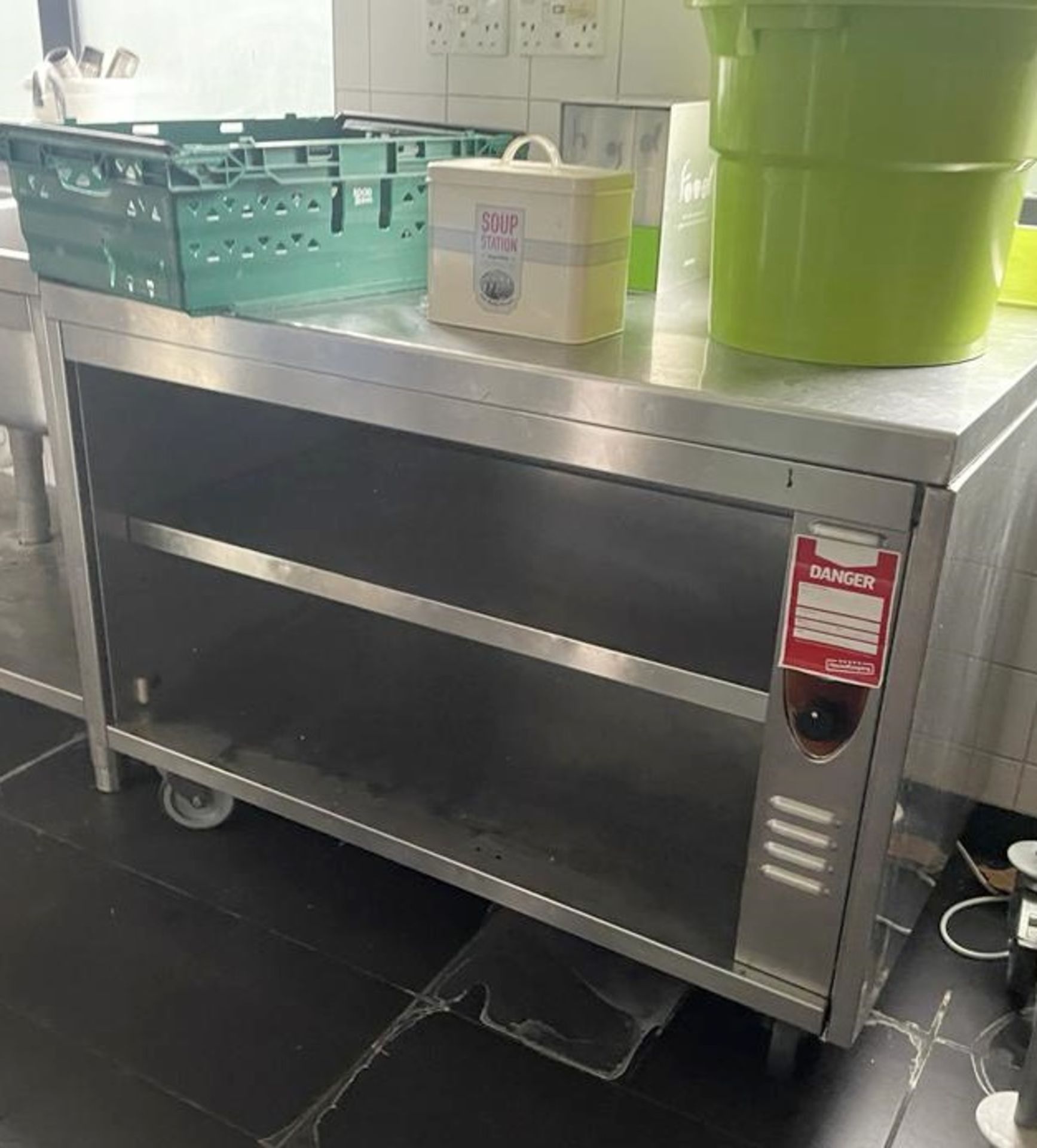 1 x Mobile Heated Cabinet With Prep Countertop - Image 2 of 4