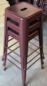 3 x Metal Bar Stools - Ref: FGN066 - CL834 - Location: Essex, RM19This lot was recently removed from