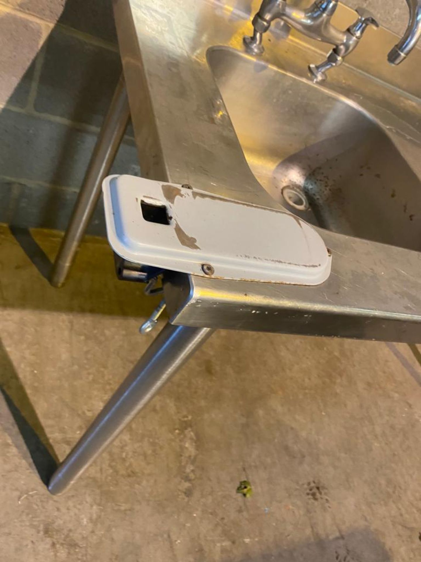 1 x Stainless Steel Prep Table With Single Bowl Sink Basin and Mixer Tap - 180cm Width - Image 5 of 7