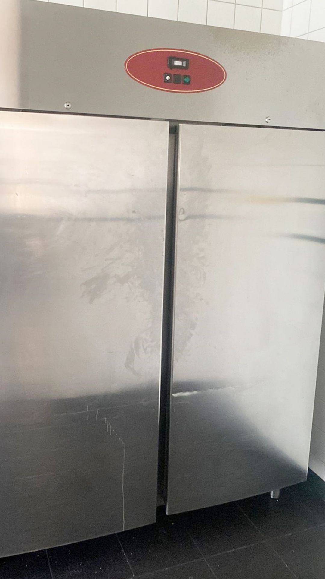 1 x Commercial Double Door Upright Freezer With Stainless Steel Exterior - By Zoppas / Electrolux - Image 3 of 8