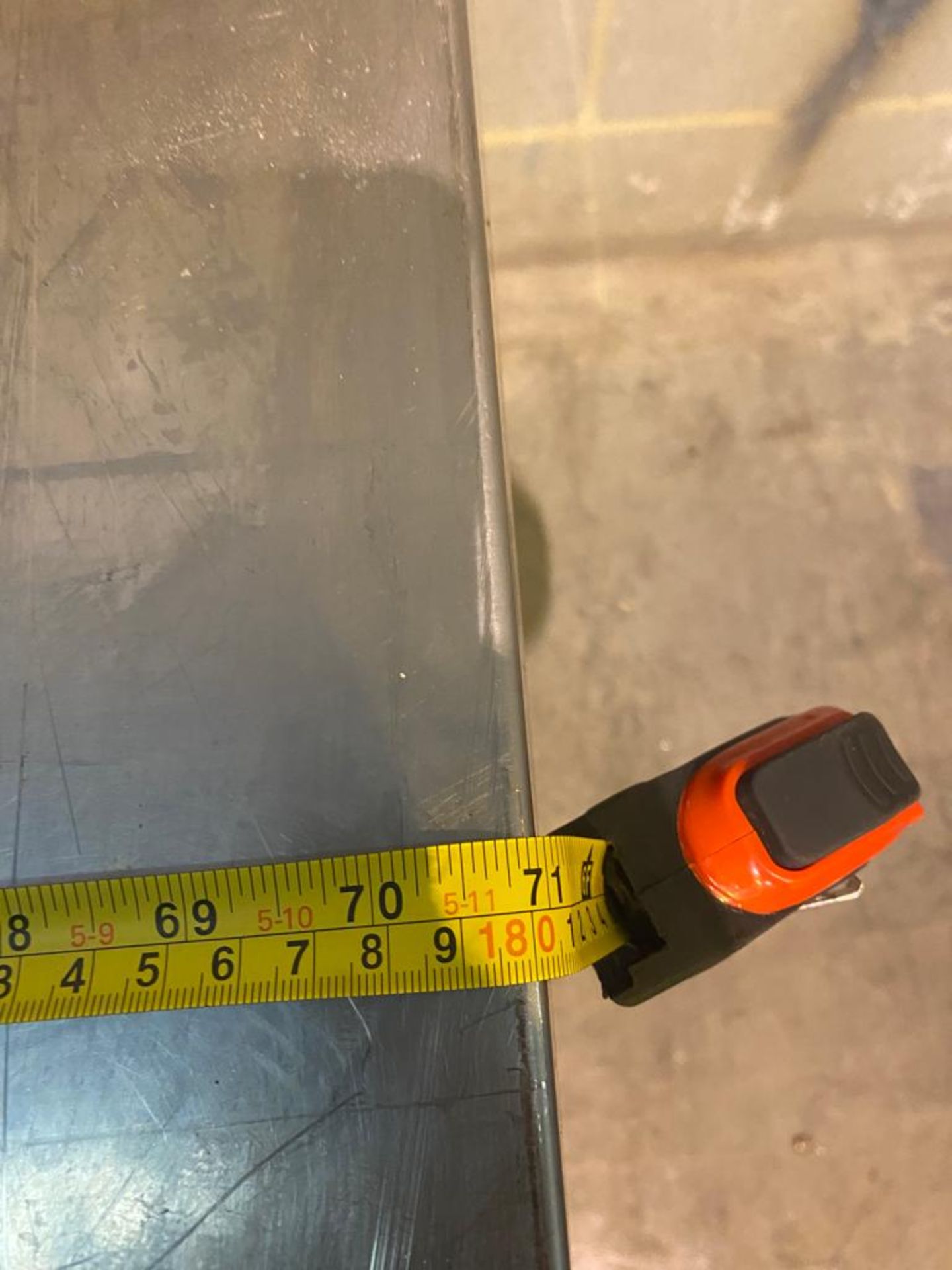 1 x Stainless Steel Prep Table With Single Bowl Sink Basin and Mixer Tap - 180cm Width - Image 4 of 7