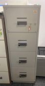 1 x Chubb Fire Safe Filing Cabinet With Key