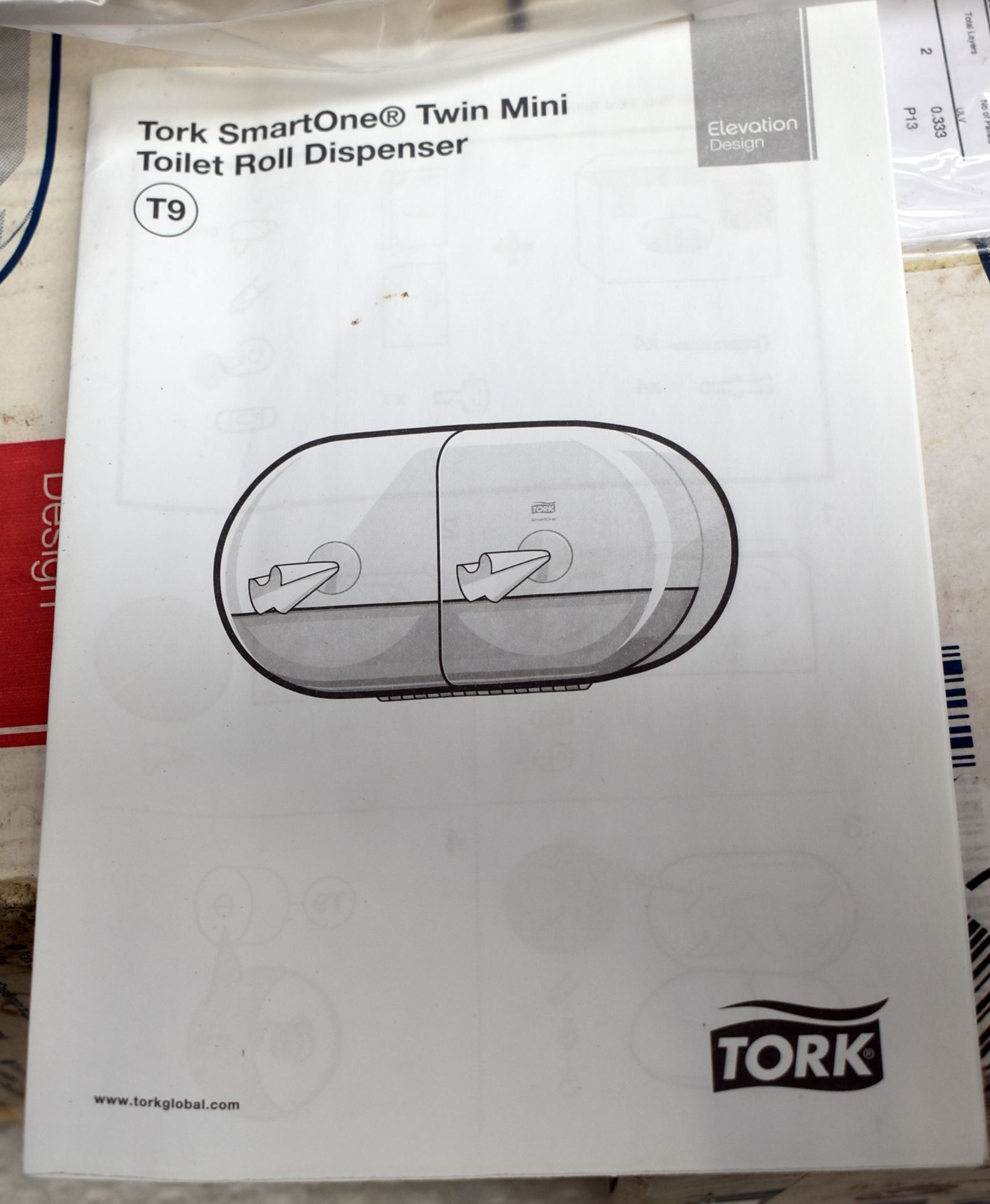 5 x Tork Smart One Twin Mini Toilet Roll Dispenser - Image 9 of 10