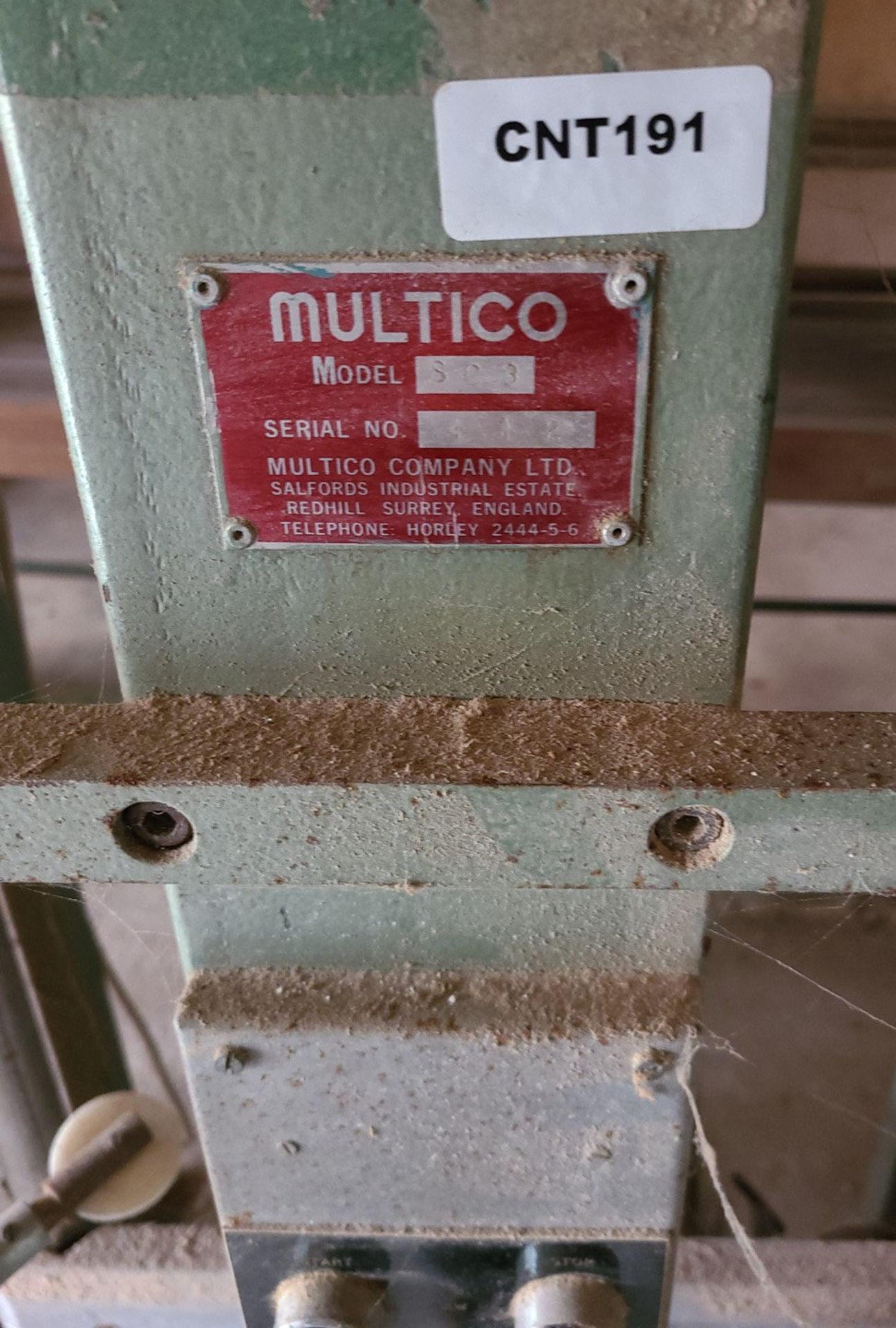 1 x Multico SC3 Wall Saw 2M X 2M X 1.8M - Ref: CNT191 - CL846 - Location: - Image 4 of 11