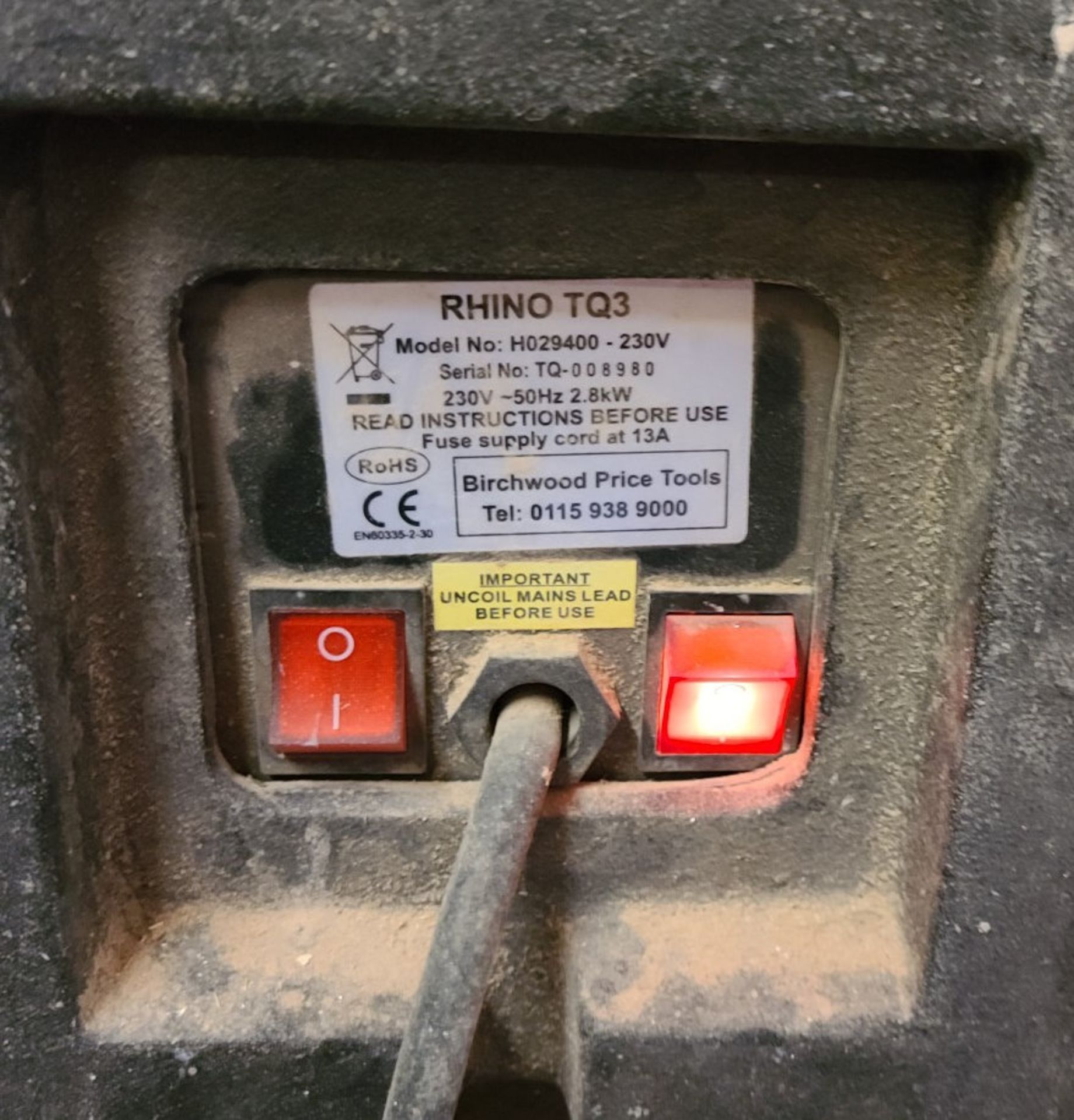 1 x Rhino Tq3 Heater - Ref: - CL846 - Location: Oxford OX2This lot is from a recently closed - Image 4 of 6