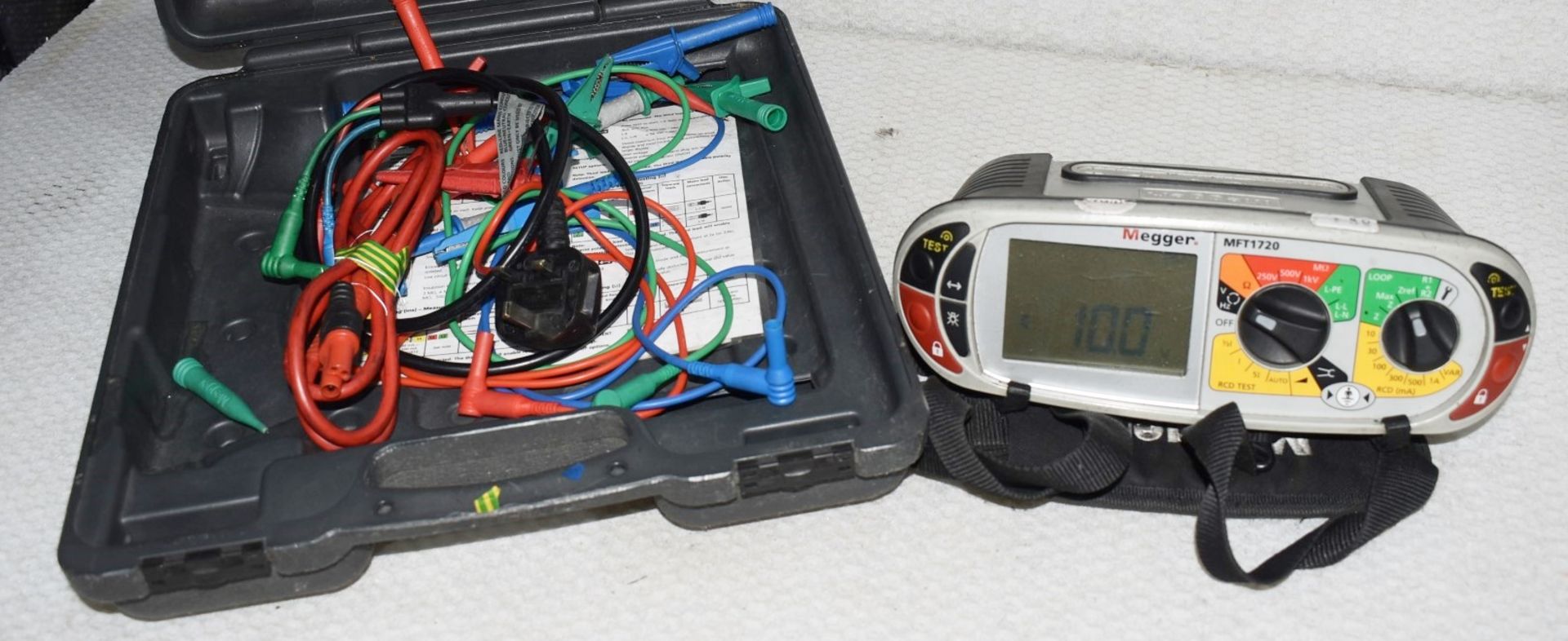 1 x MEGGER MFT1720 Multifunction Tester With Auto 3-phase RCD Testing - Includes Carry Case - - Image 2 of 2