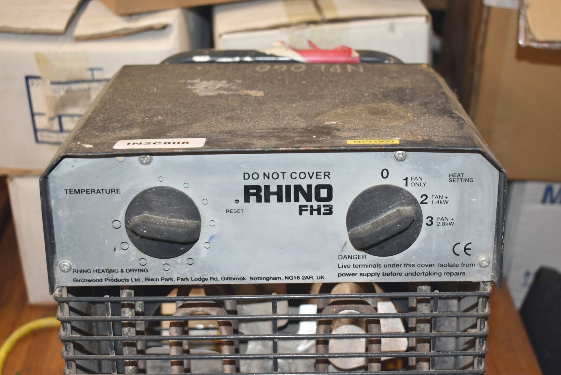 1 x Rhino FH3 110v Fan Heater - Image 2 of 5