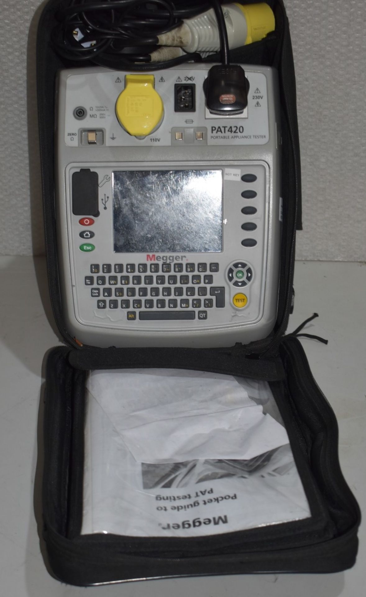 1 x MEGGER PAT420 Portable Appliance Tester- Original RRP £1,620.00 - Includes Power Lead, Pocket - Image 3 of 6