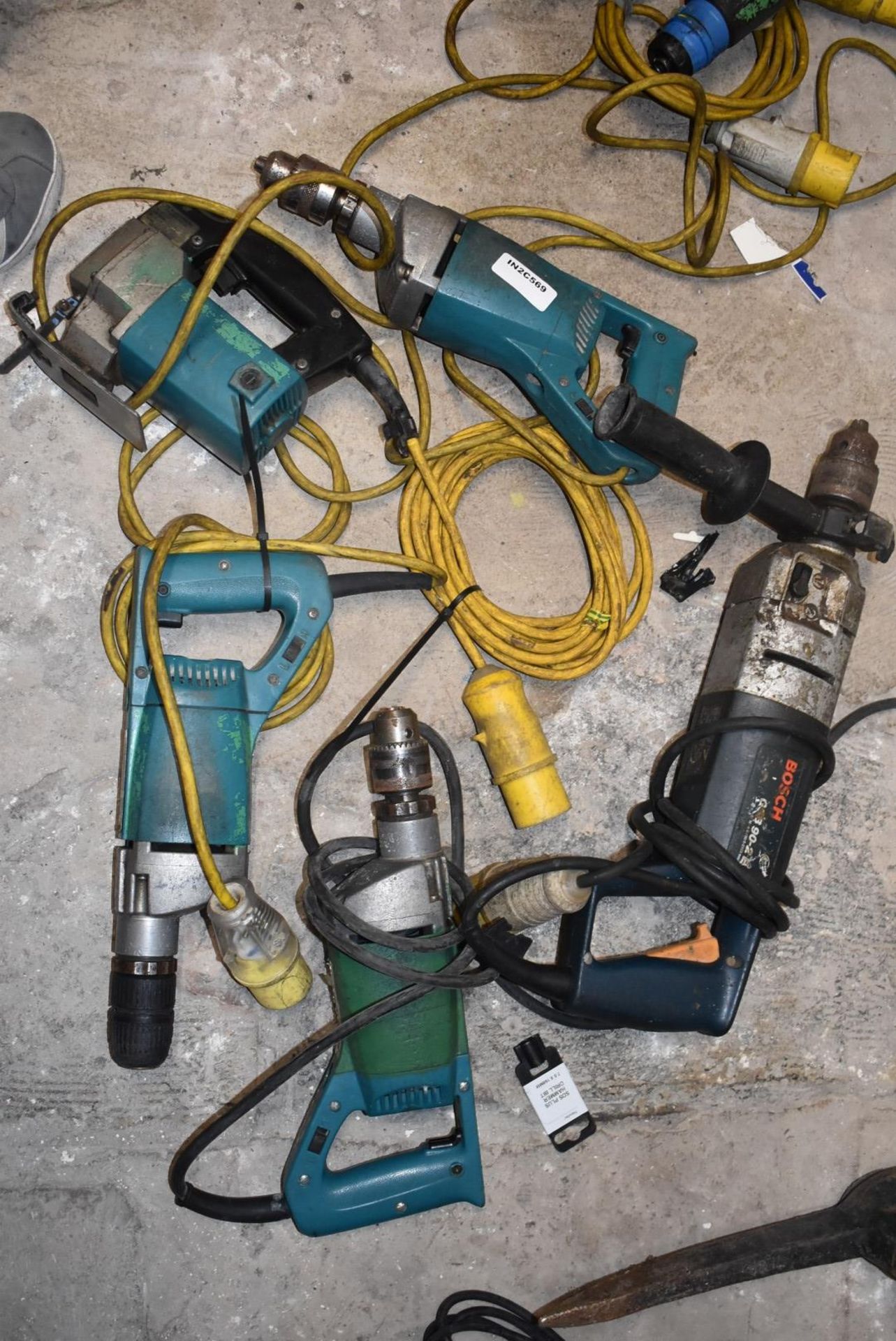 5 x Industrial 110v Power Tools Including Various Drills