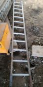 1 x Metal 12 Tread Ladder - Ref: - CL846 - Location: Oxford OX2This lot is from a recently closed