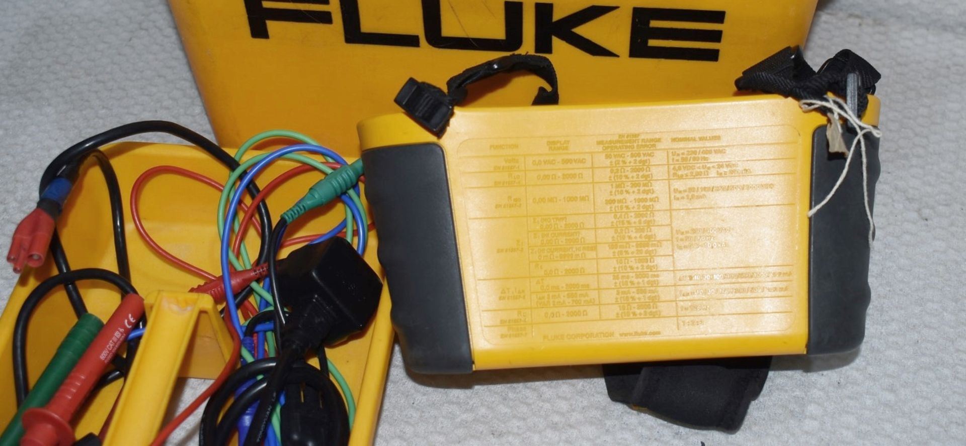 1 x FLUKE 1653B Multifunction Electrical installation Safety Tester With Portable Hard Carry - Image 3 of 3