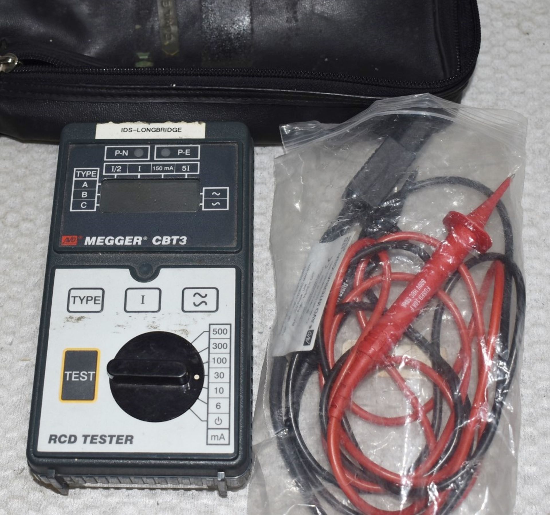 1 x MEGGER CBT3 Residual Current Device / RCD Tester - Ref: DS7520 ALT - CL816 - Location: