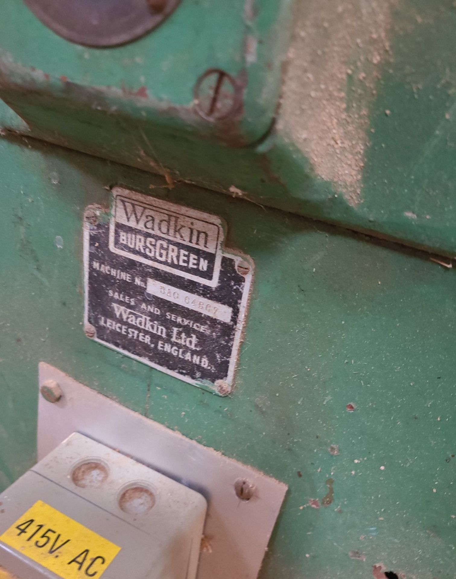 1 x Wadkin 12" Planer - Ref: CNT230 - CL846 - Location: Oxford OX2This lot is from a recently closed - Image 10 of 13