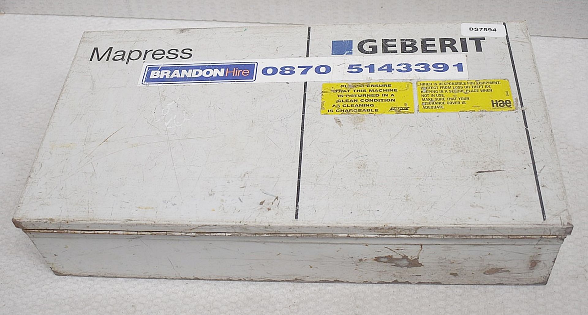 1 x GEBERIT Mapress Novopress Pressfit Machine 110v, With Metal Carry Case - Ref: DS7594 ALT WH2 - - Image 3 of 3