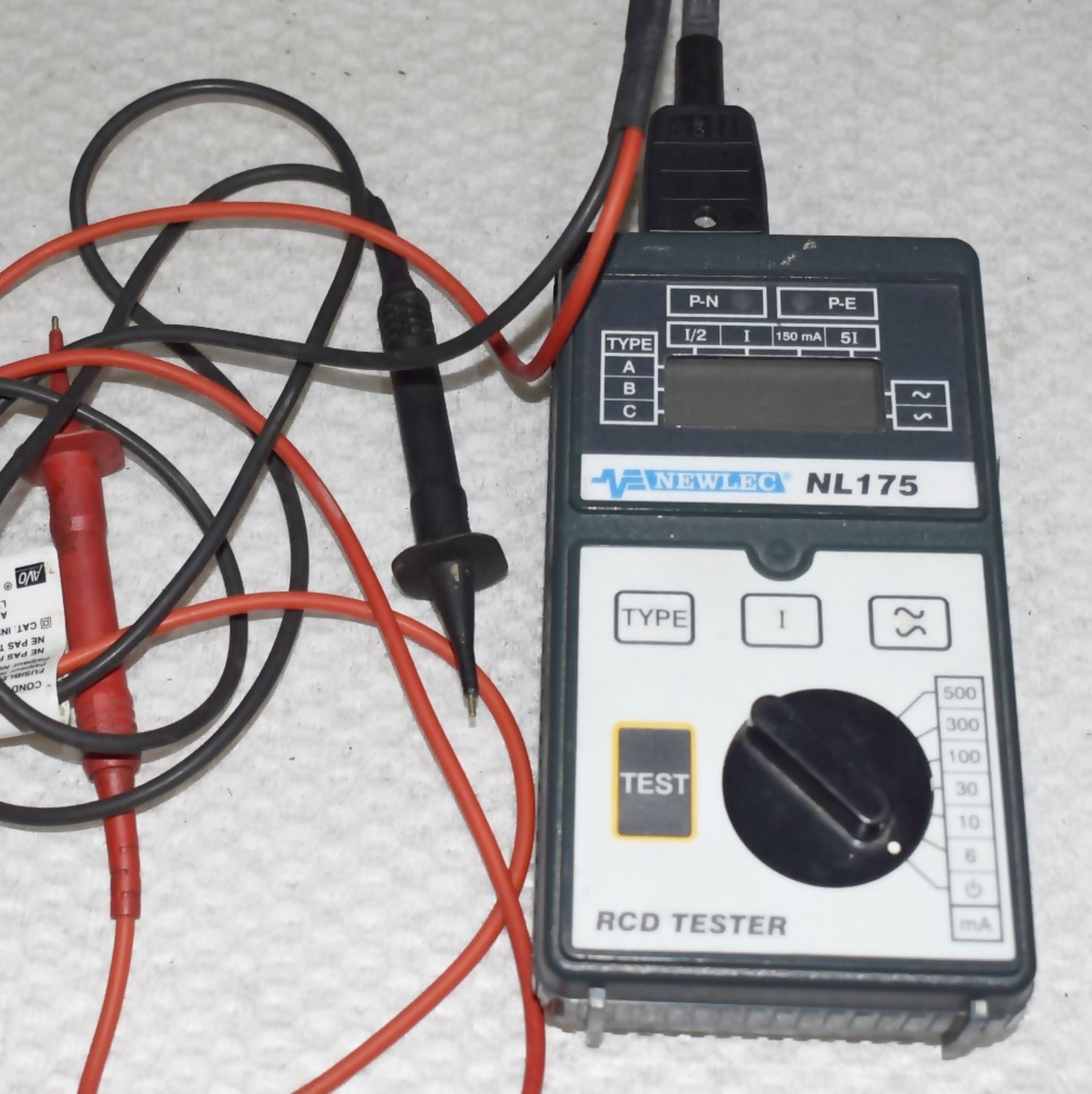1 x NEWLEC NL175 Residual Current Device / RCD Tester - Ref: DS7515 ALT - CL816 - Location: