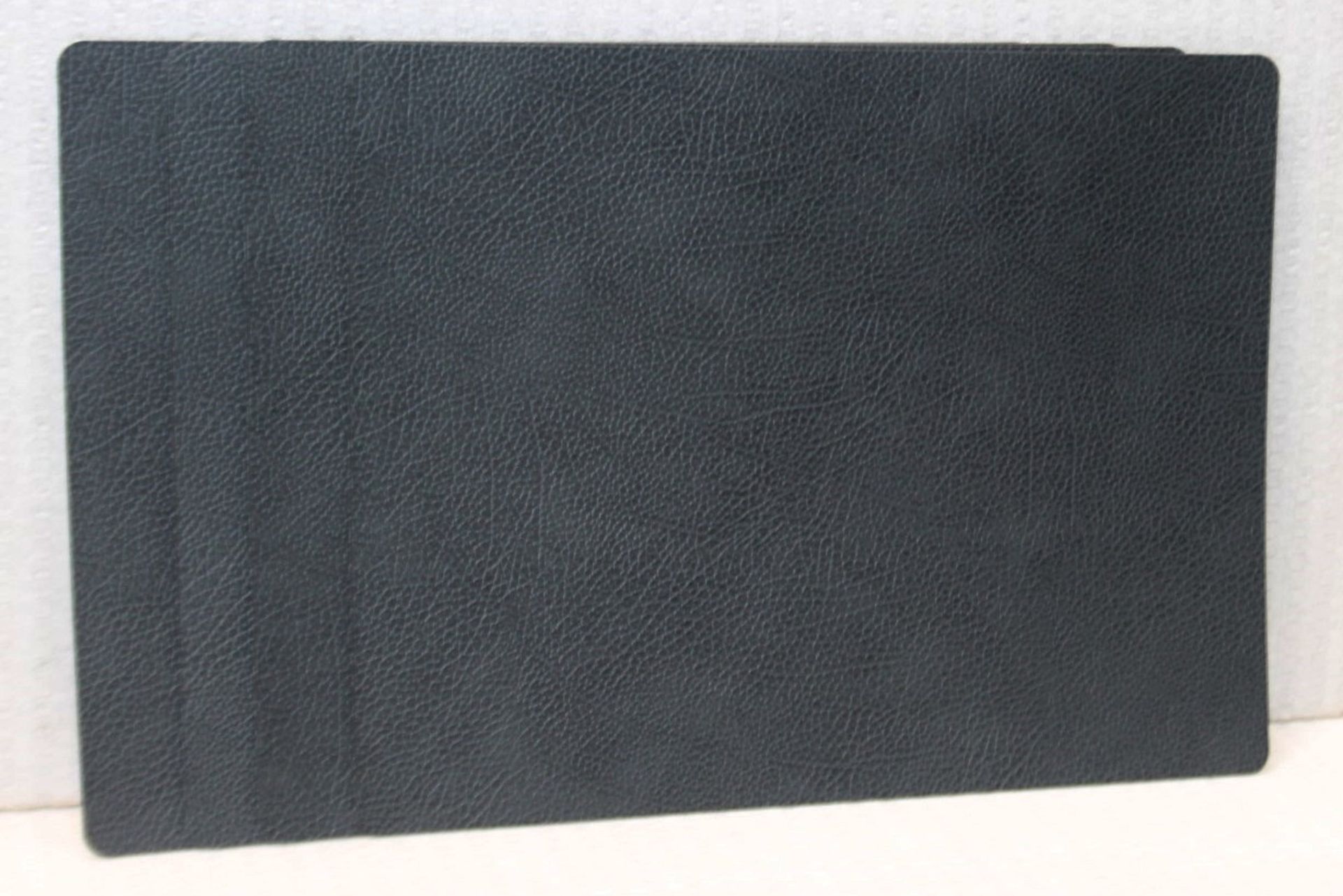 Set of 4 x LIND DNA 'Hippo' Leather Square Placemats Table Mats, In Black - Original Price £72.95 - Image 7 of 9