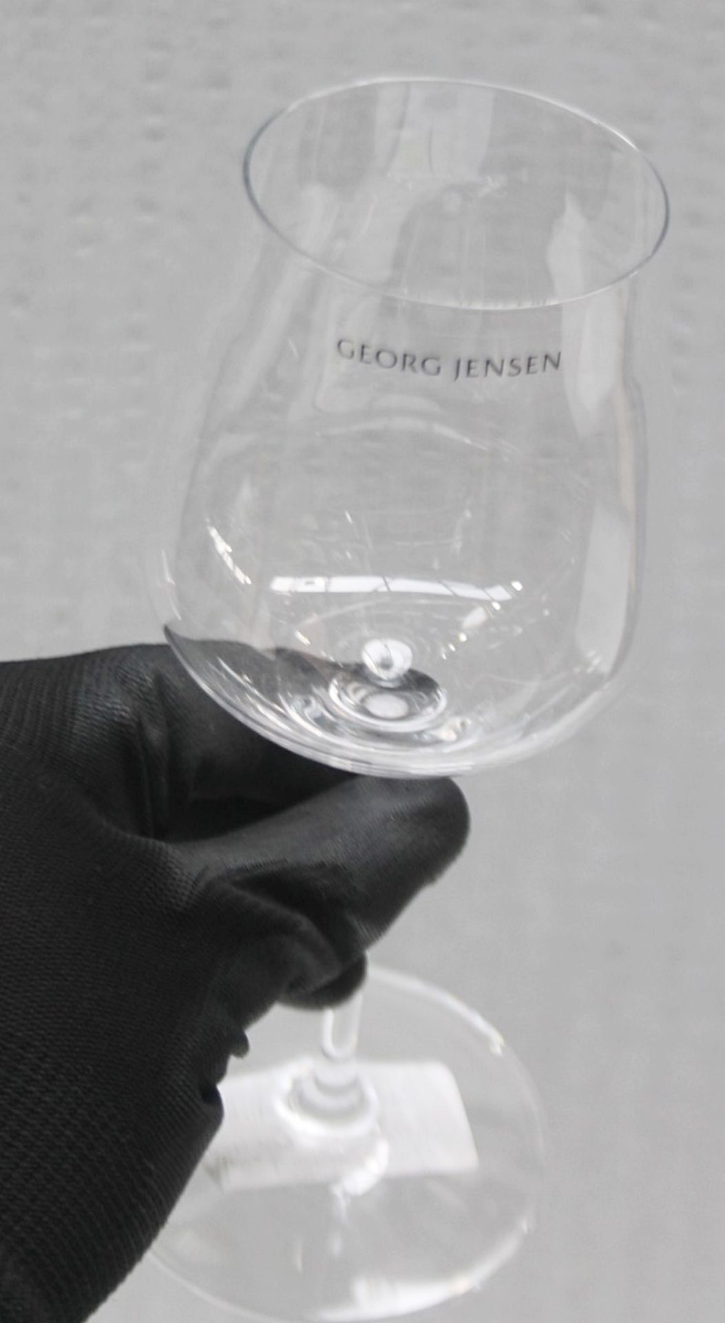 5 x GEORG JENSEN 'Sky' Crystal White Wine Glass - Ref: 6864831/HAS2157/WH2-C5/02-23-1 - CL987 - - Image 8 of 8