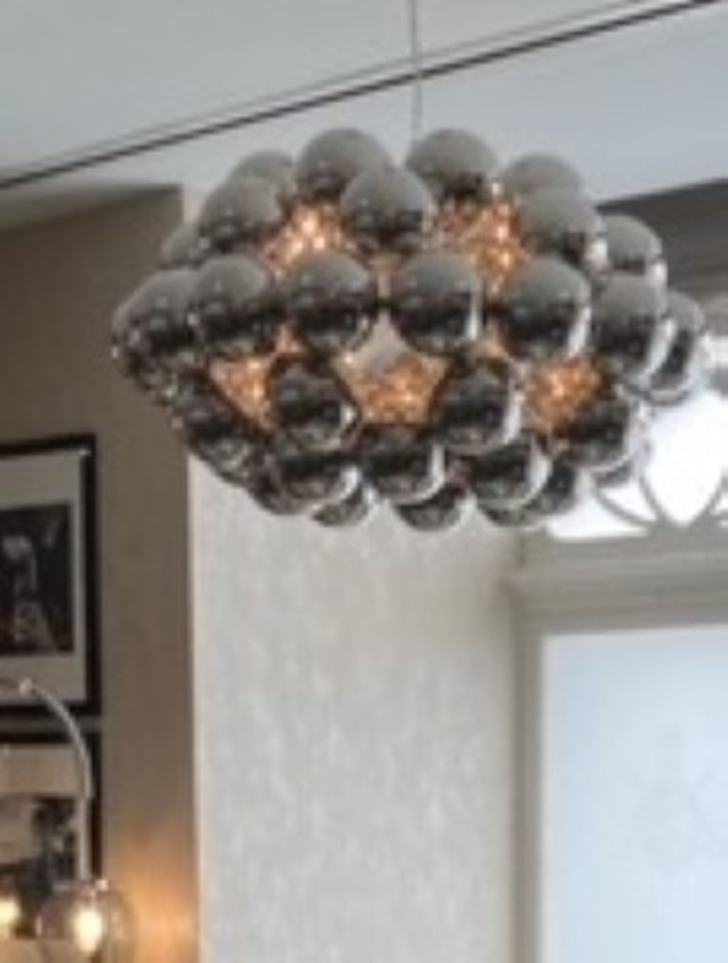 1 x INNERMOST 'Beads' Luxury Octo Pendant Light Chrome Glass Chandelier - £1,700