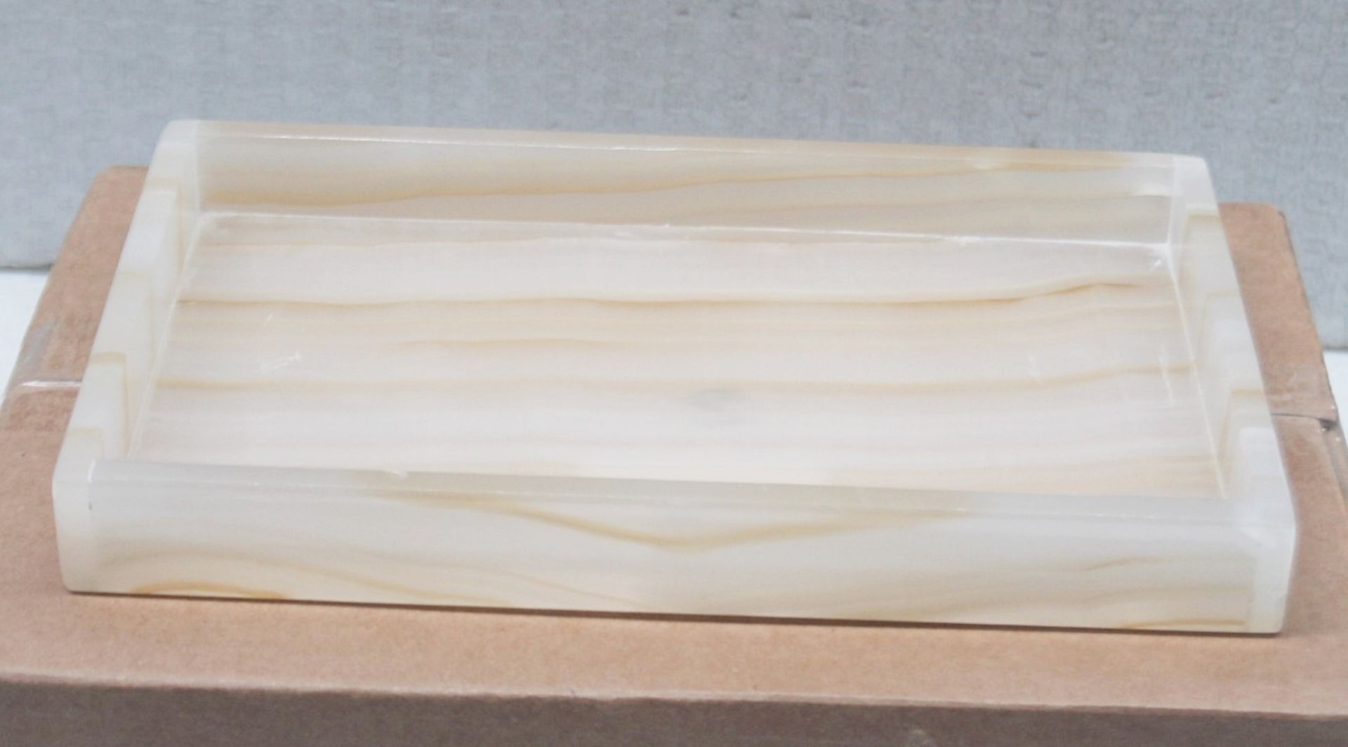 1 x LABRAZEL 'Ambarino' Luxury Artisan Handcrafted Onyx Vanity Tray - Original Price £229.00 - Image 3 of 9