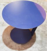 1 x PAKUES-QO Violet Coffee Table- A Modern Sofa Side Table Creative Function Pull Out Under Drawer