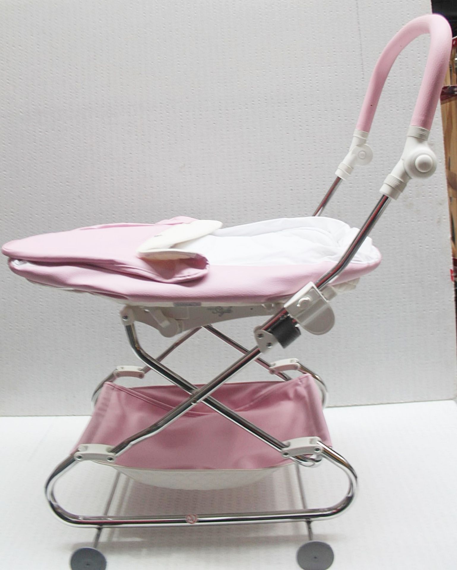 1 x BEBECAR 'Stylo' Premium Dolls Pram + Bag In Candy Pink - Original Price £325.00 - Image 10 of 13