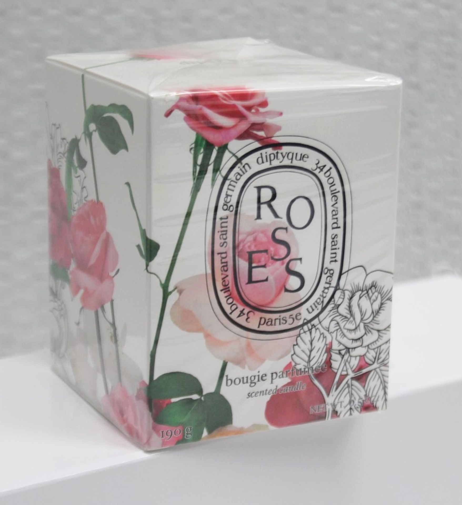 1 x DIPTYQUE Roses Candle 190G 21 - Original Price £60.00 - Sealed / Boxed Stock - Ref: 7096865/