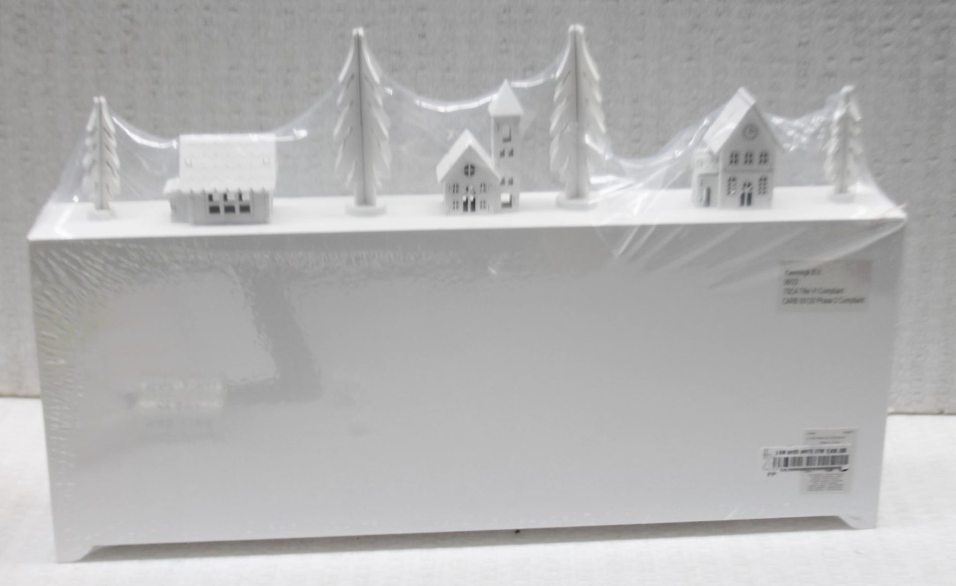 1 x HARRODS OF LONDON Wooden White Street Advent Calendar With Drawers - Ref: 6825630/HAS2164/WH2- - Image 5 of 5