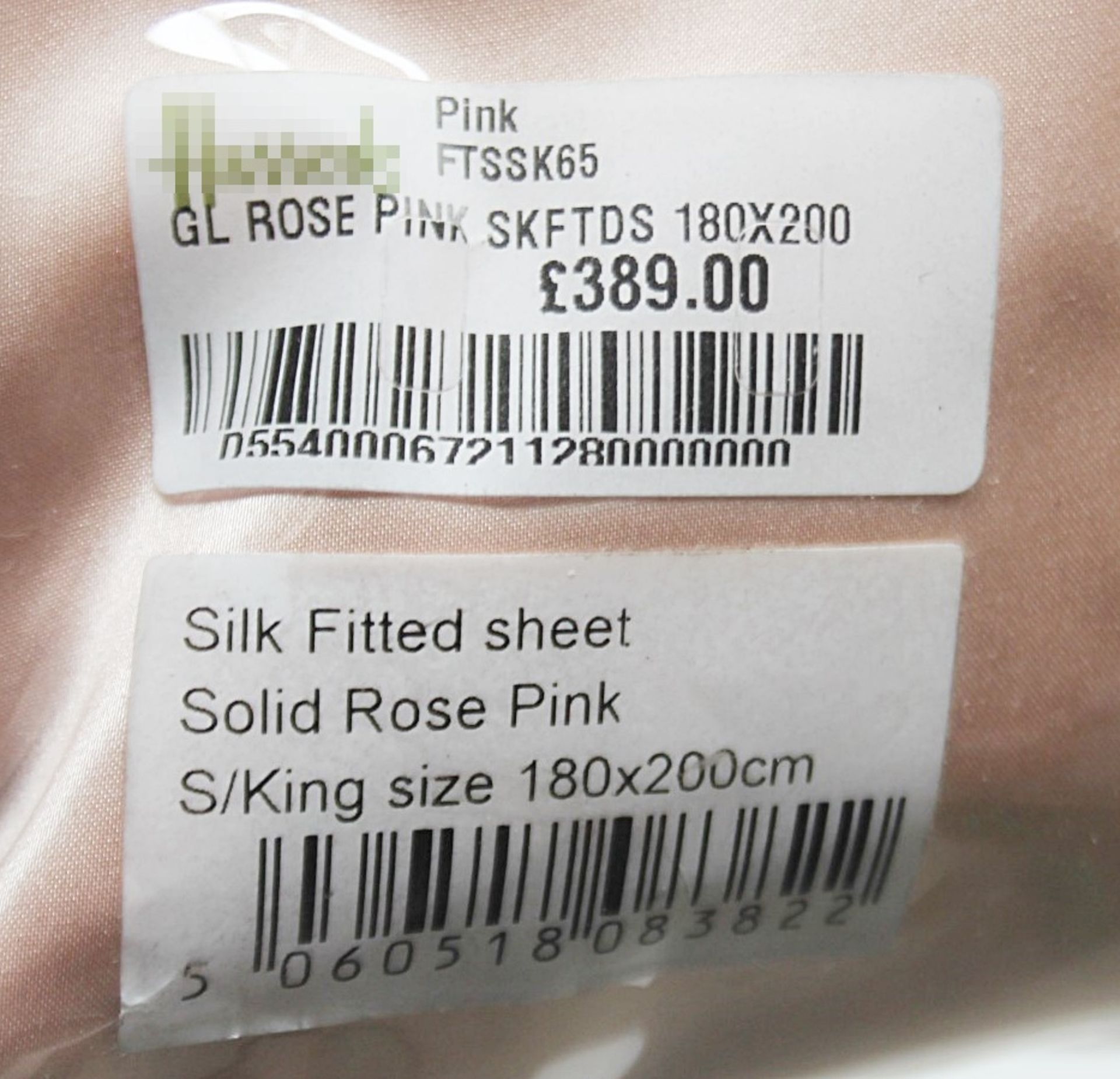 1 x GINGERLILY Luxury Silk Super King Fitted Sheet In Rose Pink - 180x200 - Original Price £389.00 - Image 2 of 5