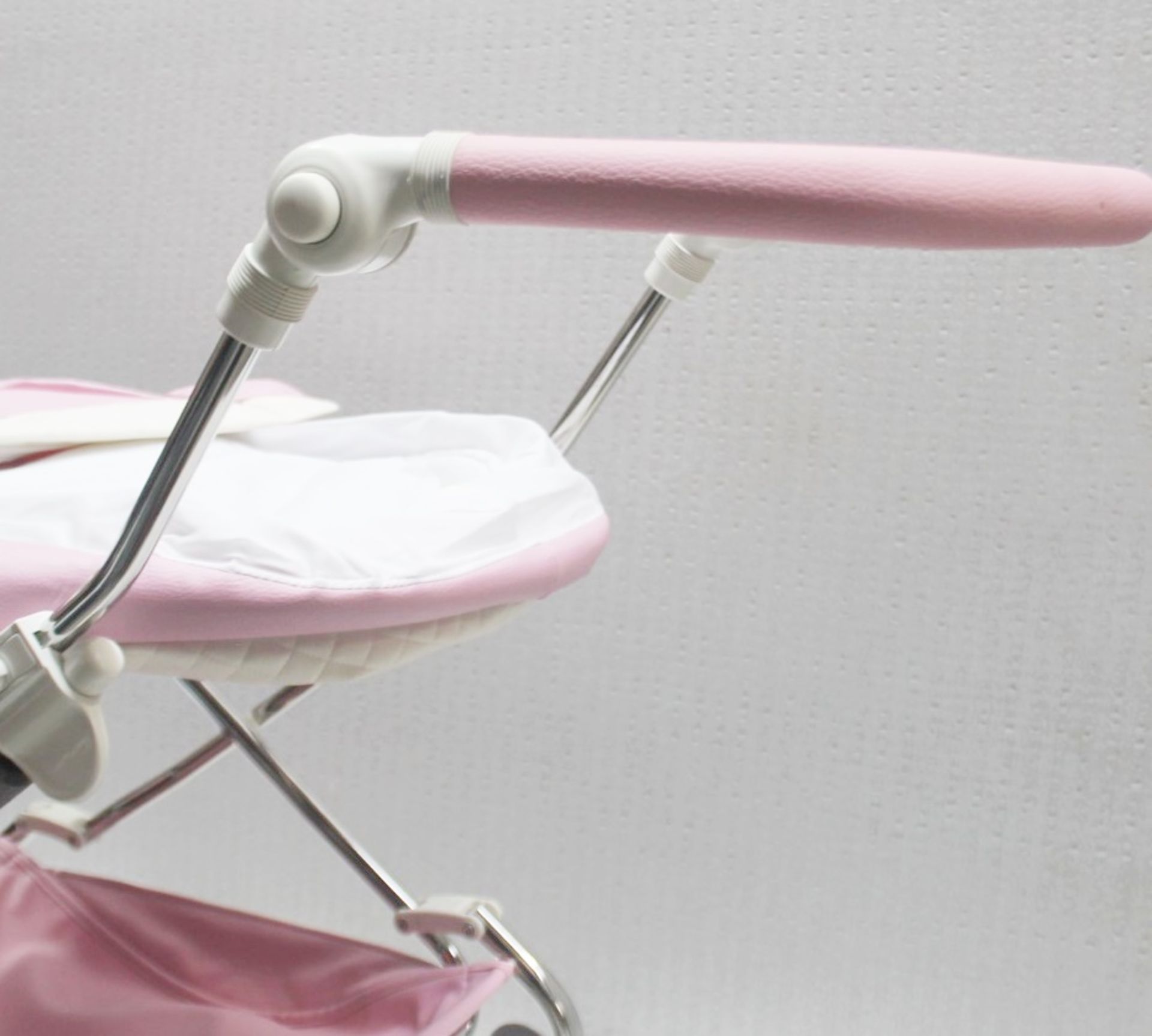 1 x BEBECAR 'Stylo' Premium Dolls Pram + Bag In Candy Pink - Original Price £325.00 - Image 11 of 13