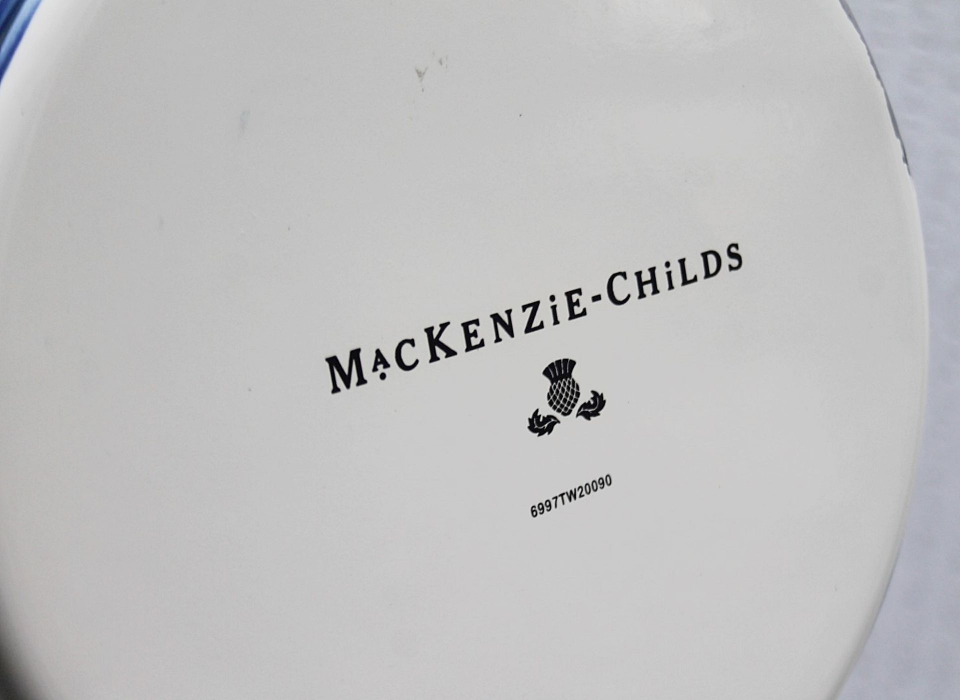 1 x MACKENZIE-CHILDS 'Royal Check' Hand-painted Tea Kettle - Original Price £180.00 - Image 6 of 8