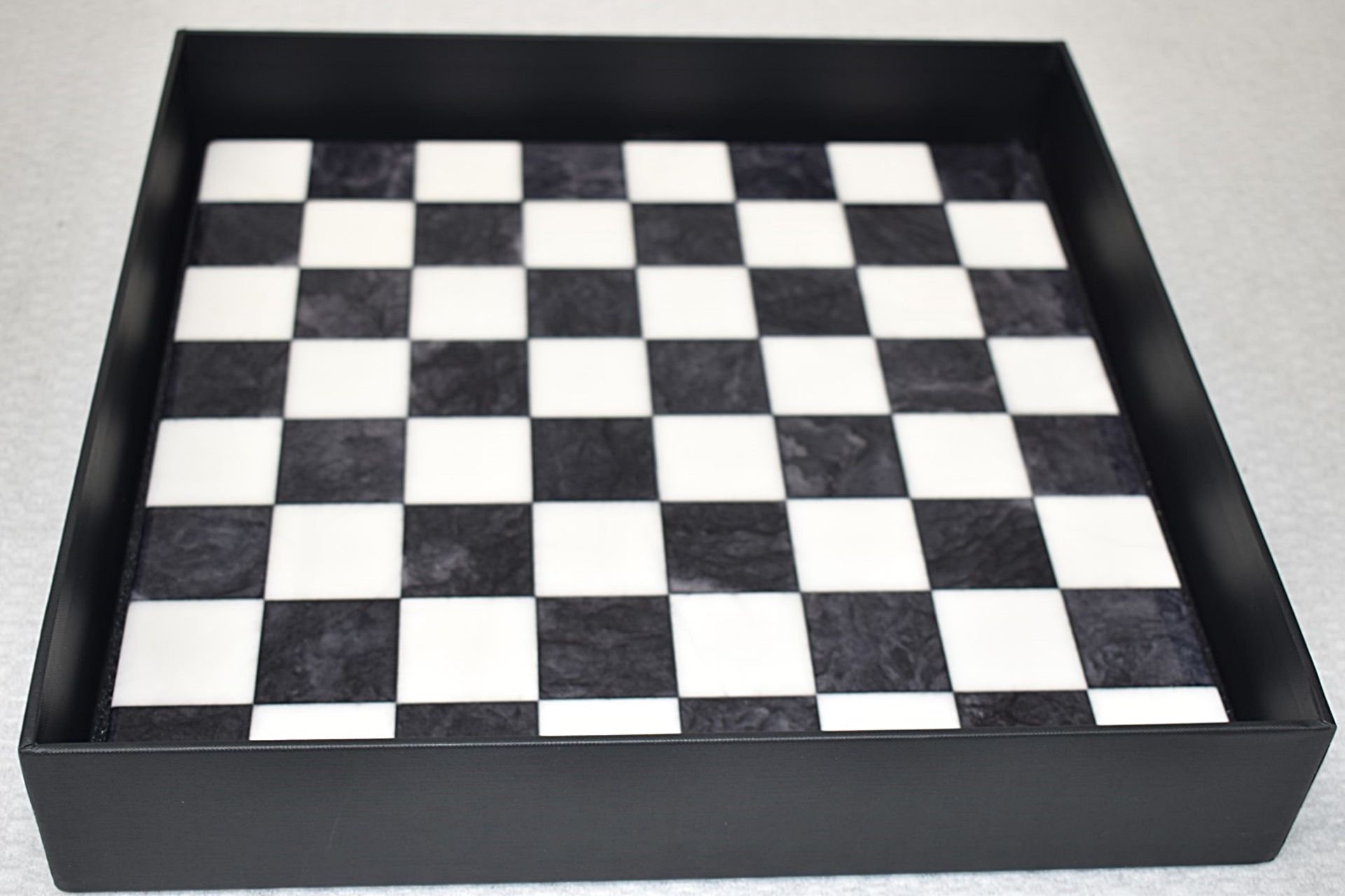 1 x PURLING Luxury Italian Chess Set In Black And White Alabaster Stone - Original Price £950.00 * - Image 6 of 15